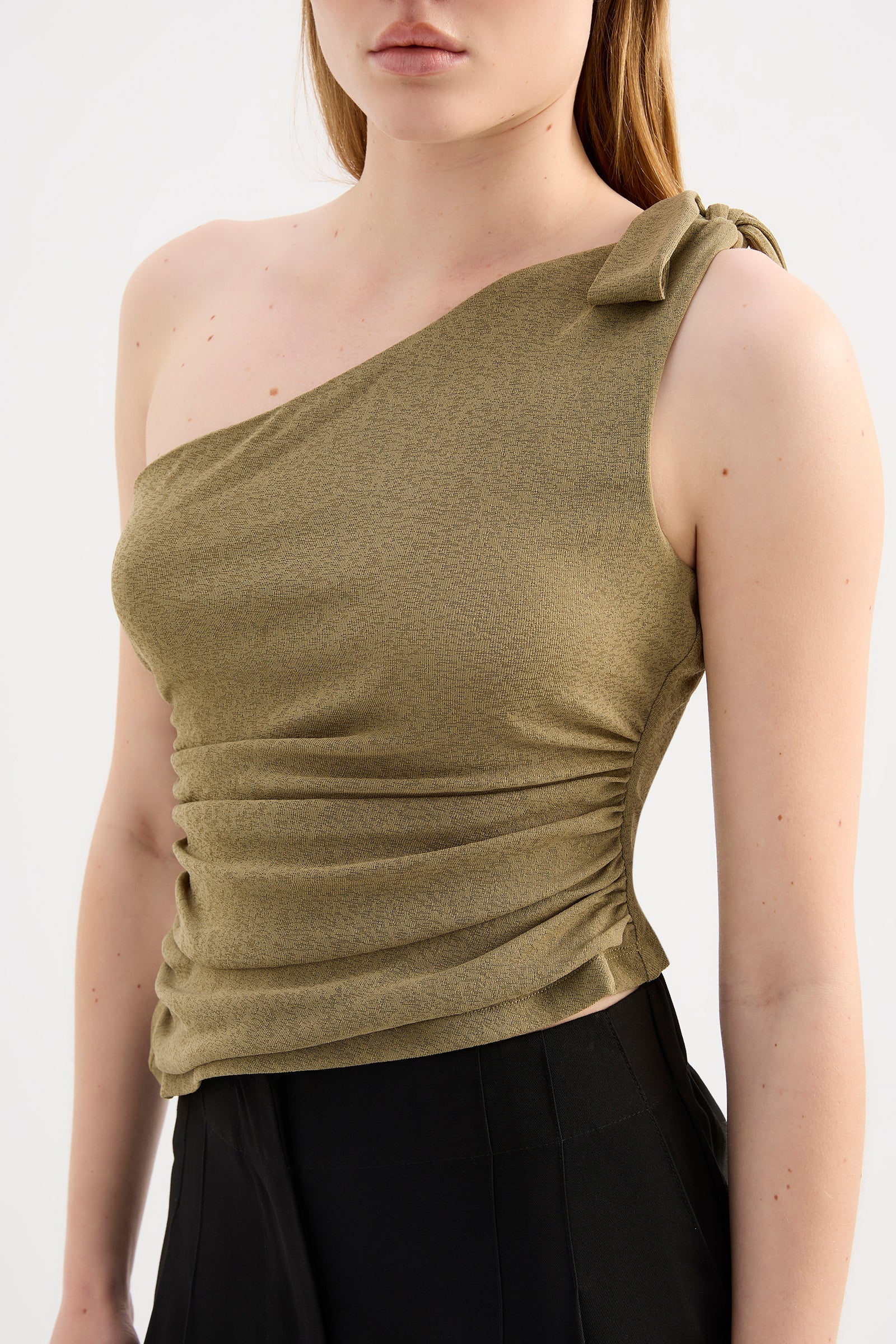 FIORA MESH TOP | DEEP OLIVE