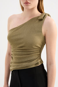 FIORA MESH TOP | DEEP OLIVE