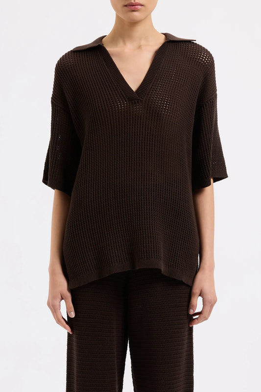 WILLOW CROCHET TUNIC | ESPRESSO