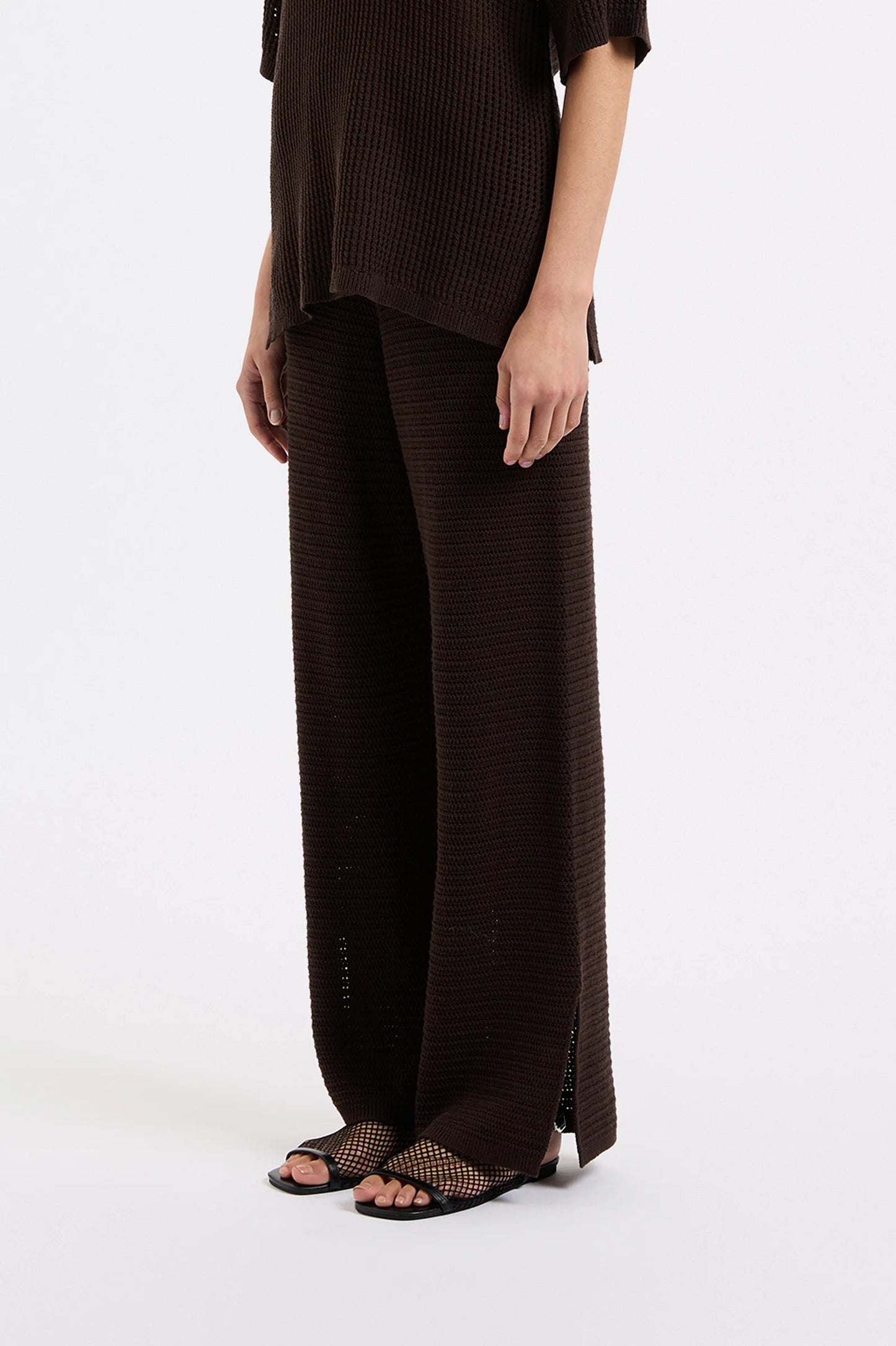 WILLOW CROCHET PANT | ESPRESSO