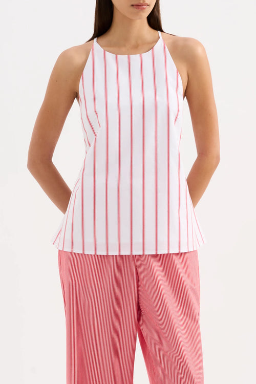ANOUK STRIPE TOP | WHITE STRIPE
