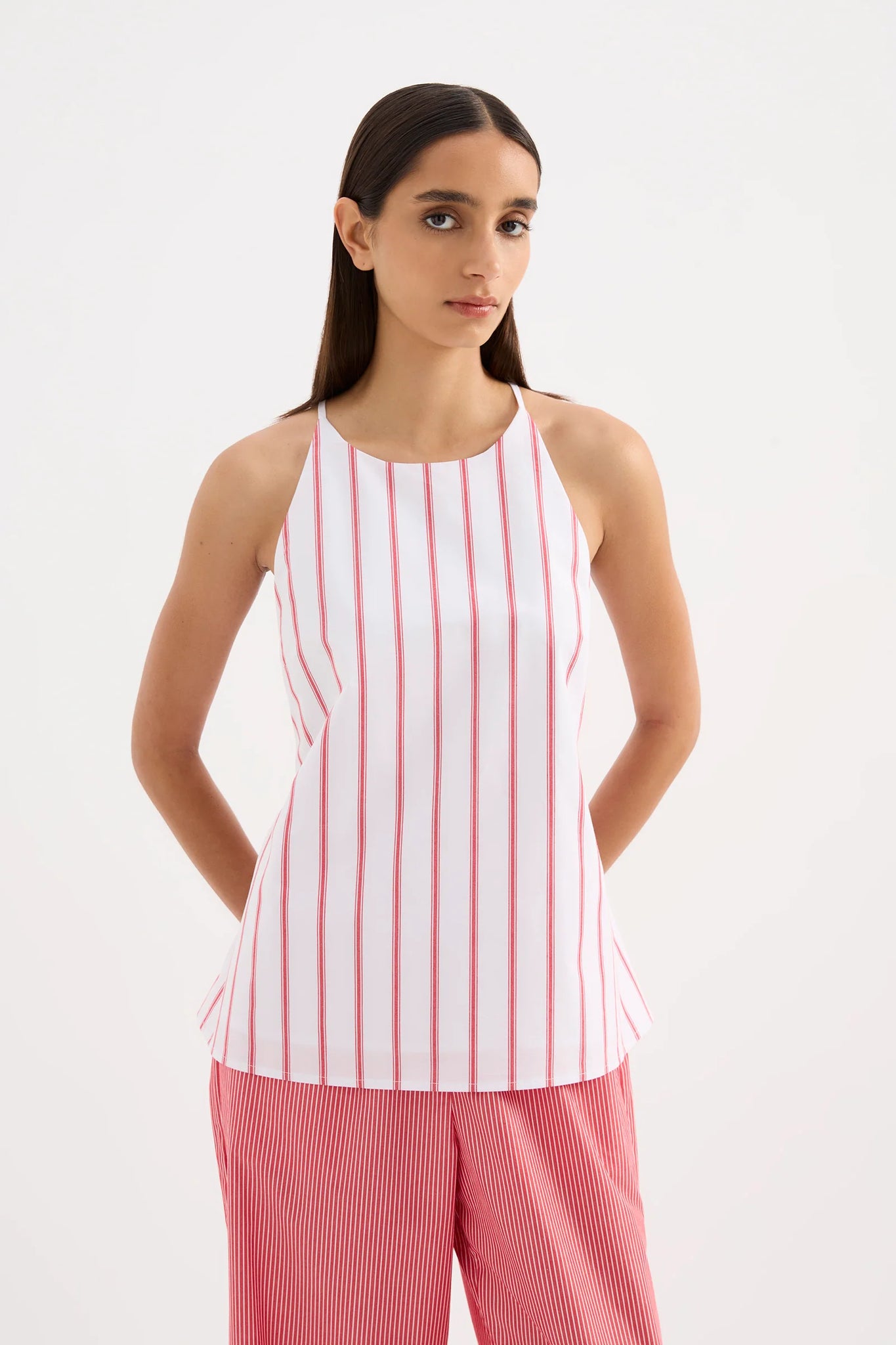 ANOUK STRIPE TOP | WHITE STRIPE