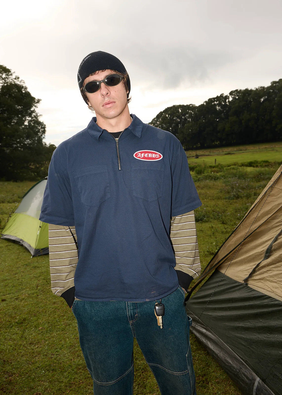 SUPPLY WORKWEAR SHORT SLEEVE SHIRT | WASHED DEEP SEA