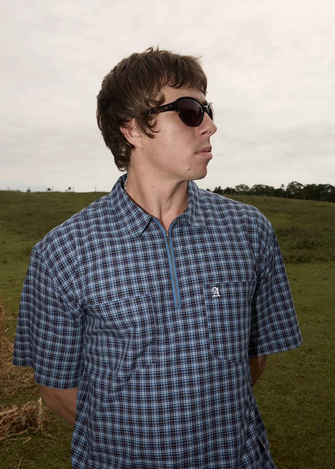 MOUNTAINS WORKWEAR SHORT SLEEVE SHIRT | NAVY CHECK