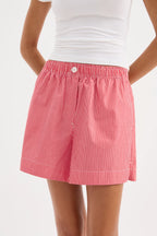 ANOUK STRIPE SHORT | RED STRIPE