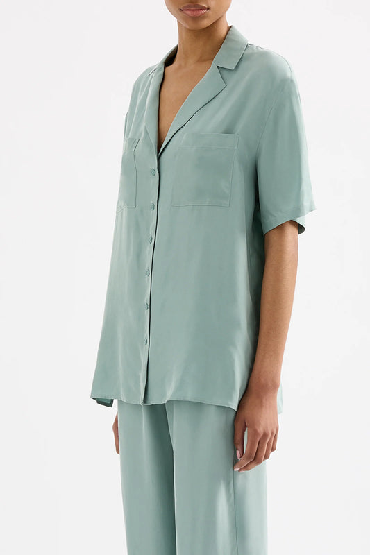 LUCIA CUPRO SHIRT | CAPRI