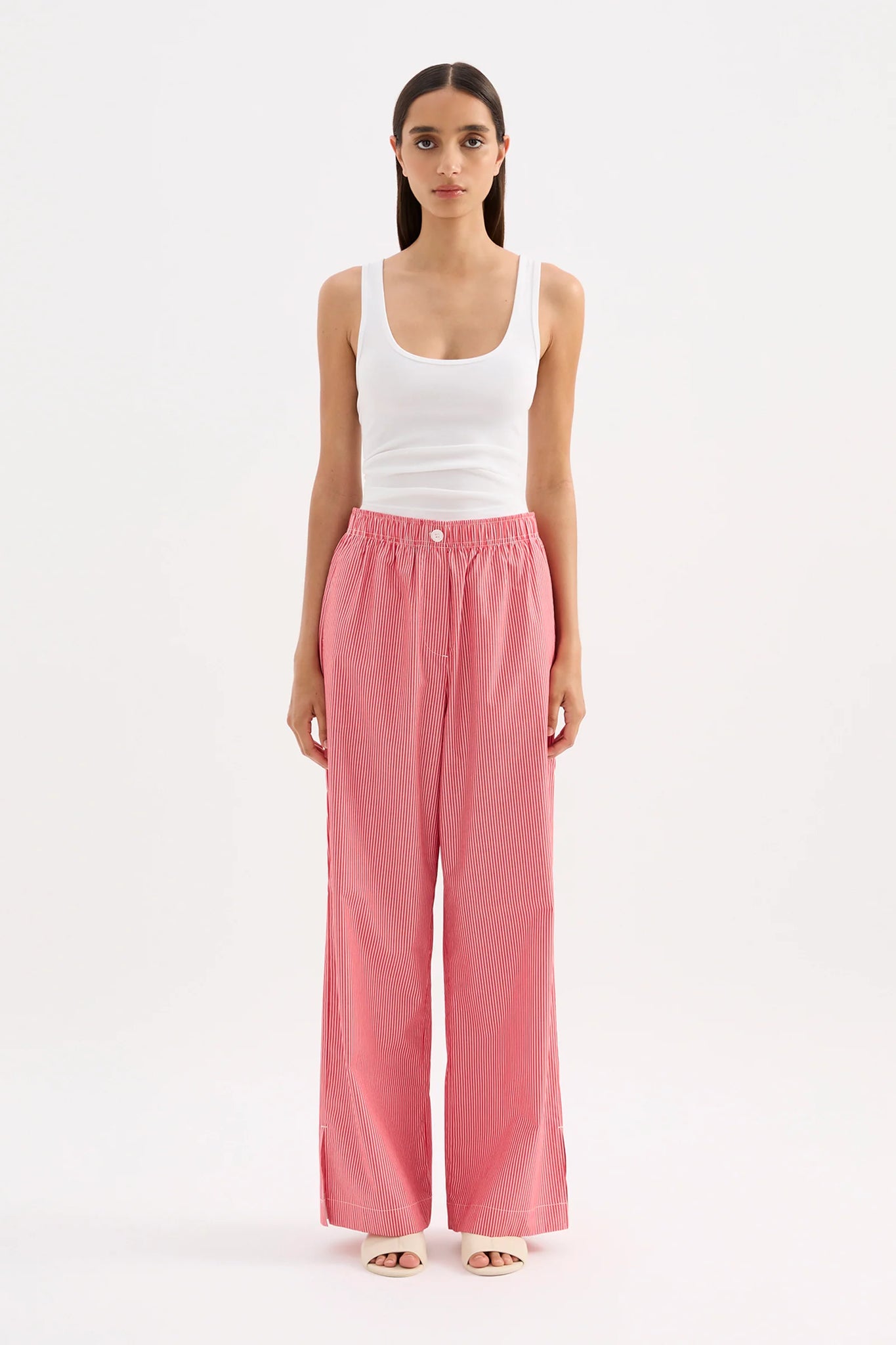 ANOUK STRIPE PANT | RED STRIPE