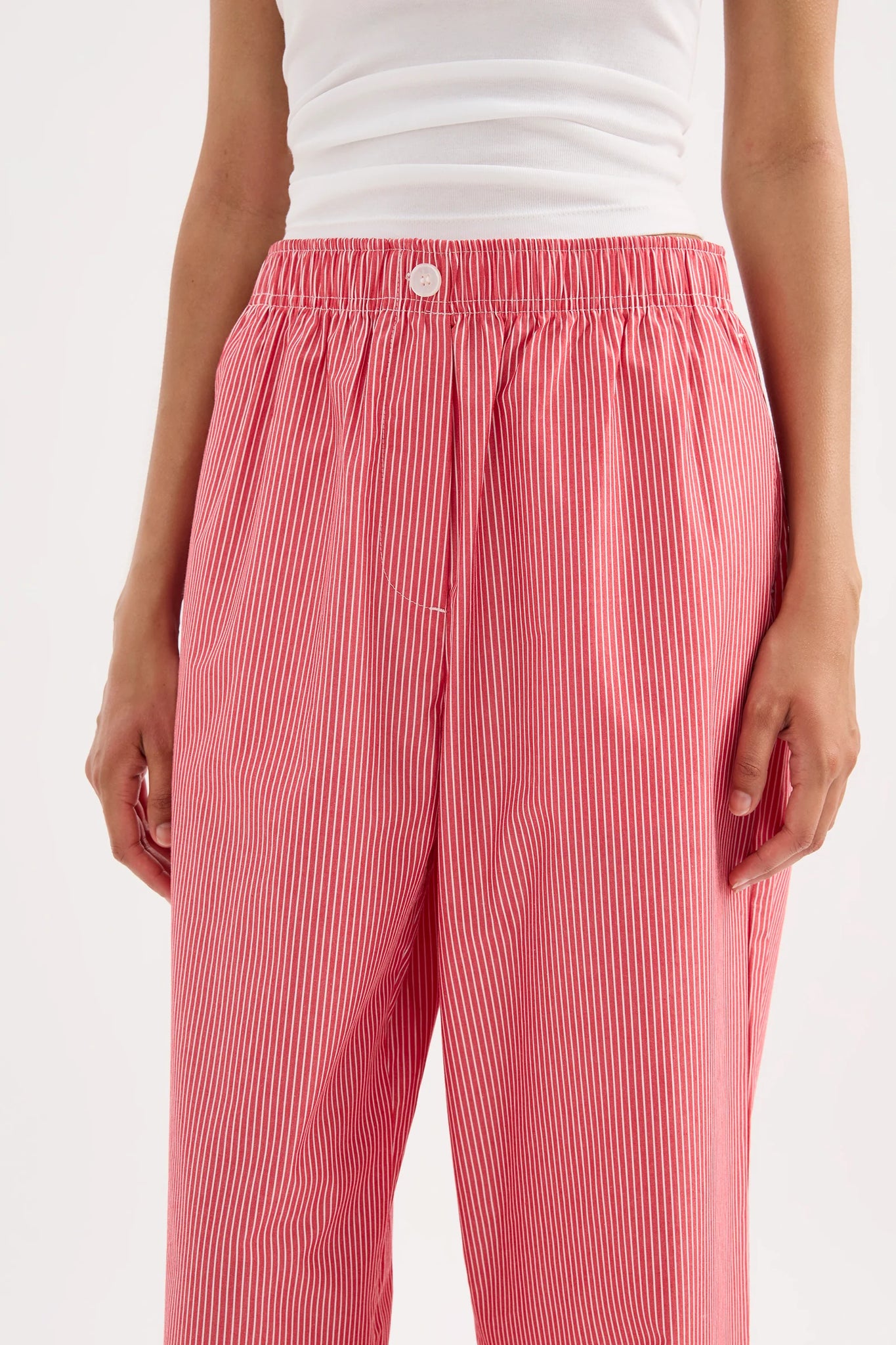 ANOUK STRIPE PANT | RED STRIPE