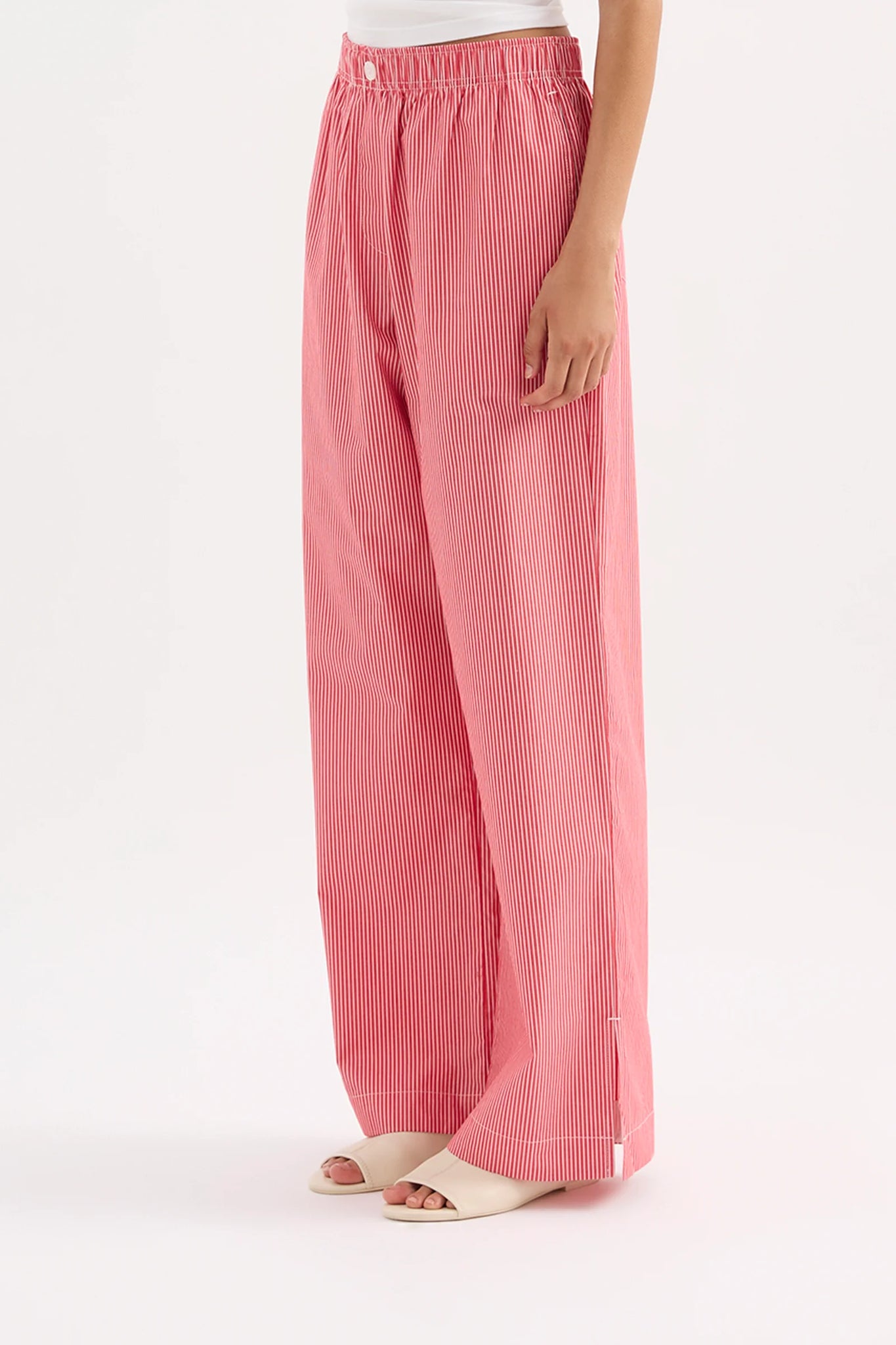 ANOUK STRIPE PANT | RED STRIPE