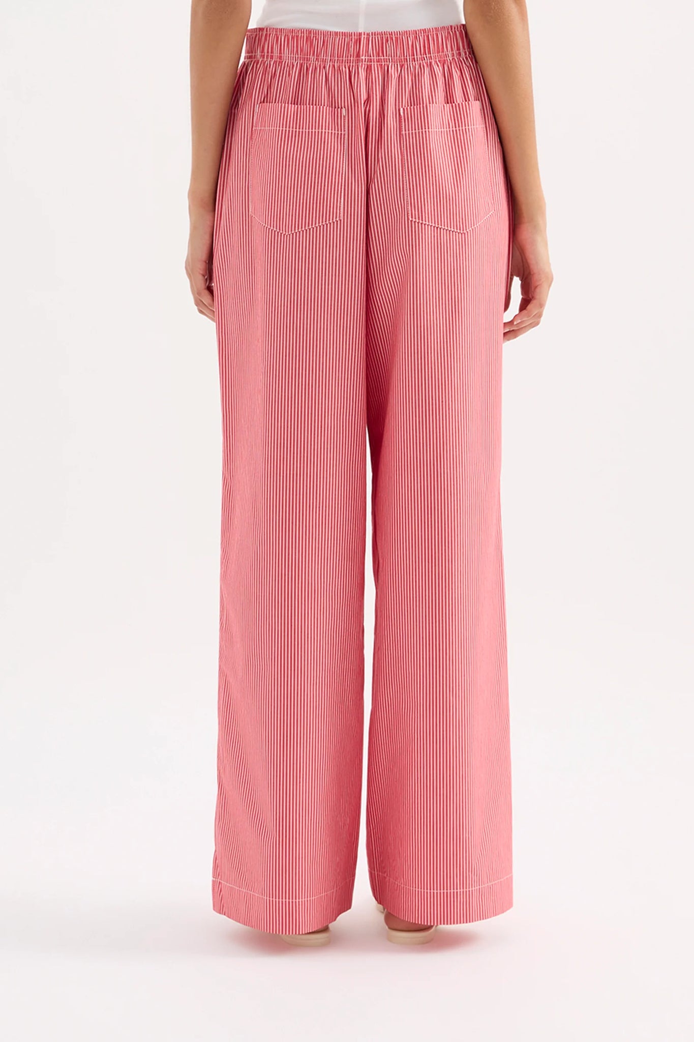 ANOUK STRIPE PANT | RED STRIPE