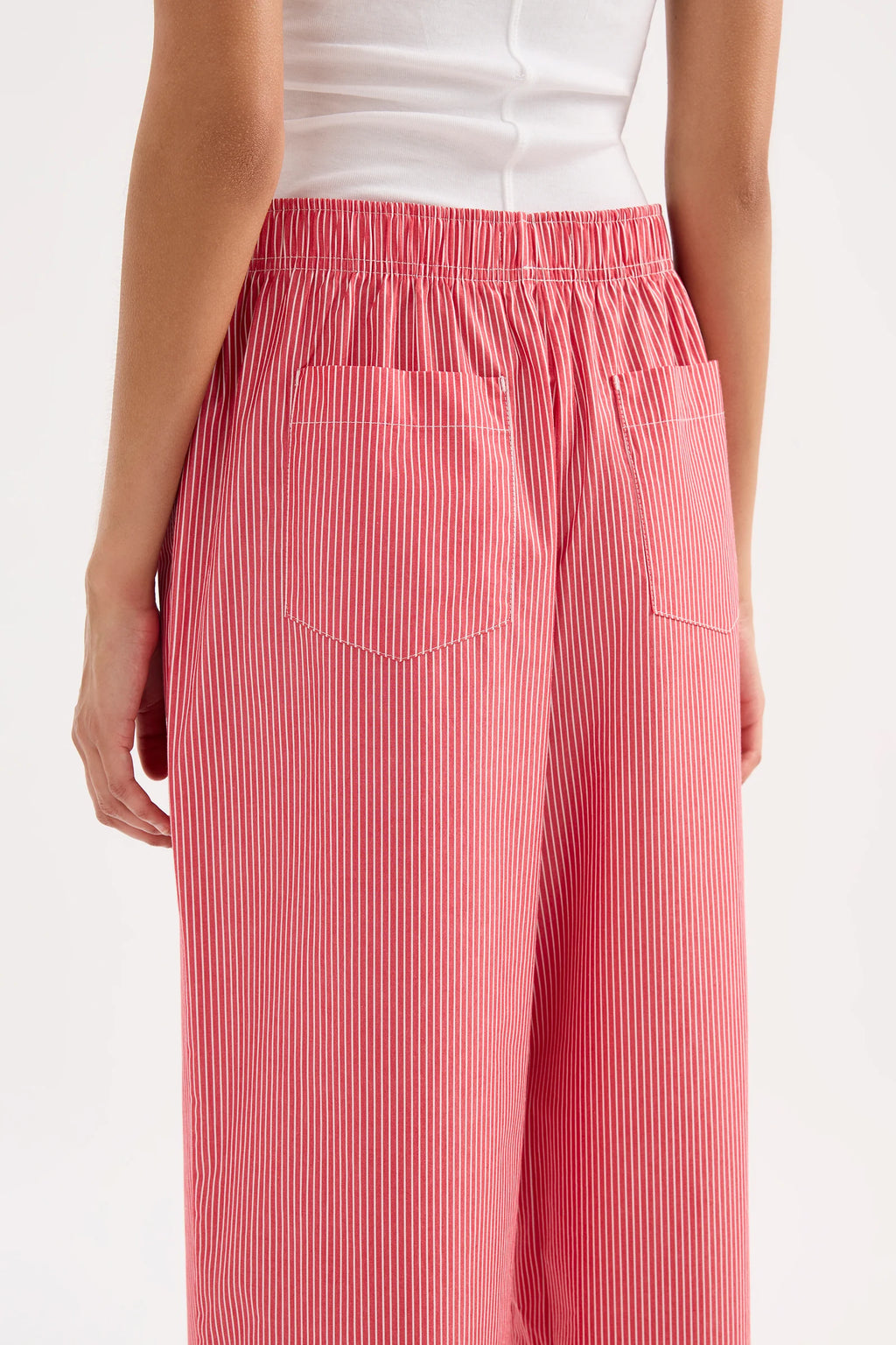 ANOUK STRIPE PANT | RED STRIPE