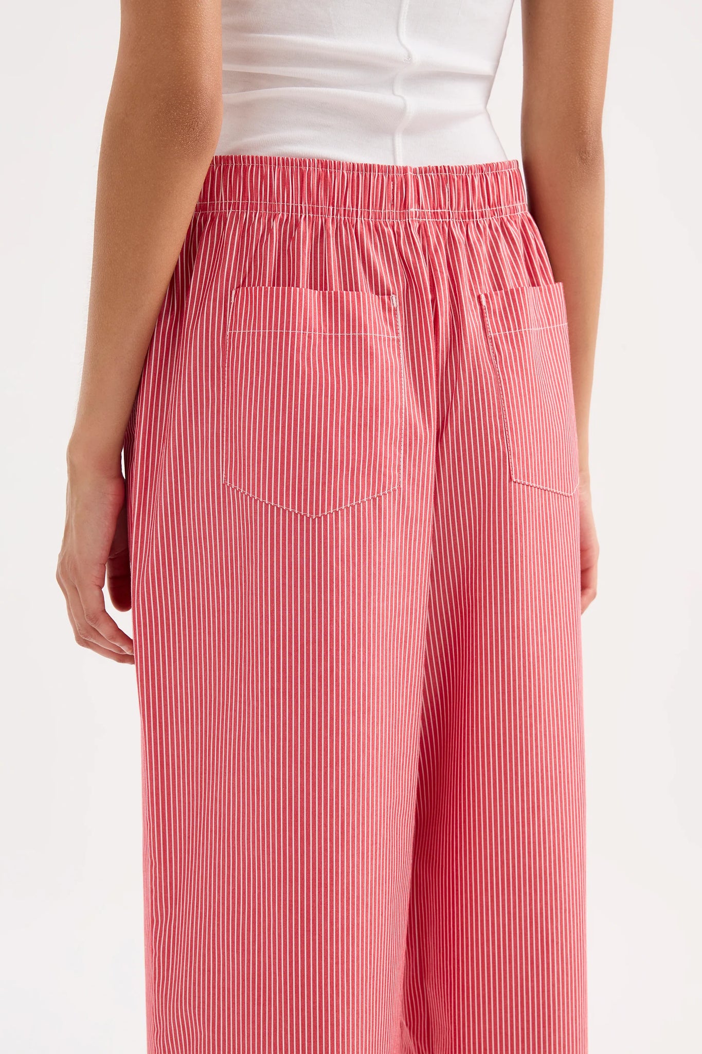 ANOUK STRIPE PANT | RED STRIPE
