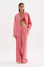 ANOUK STRIPE PANT | RED STRIPE