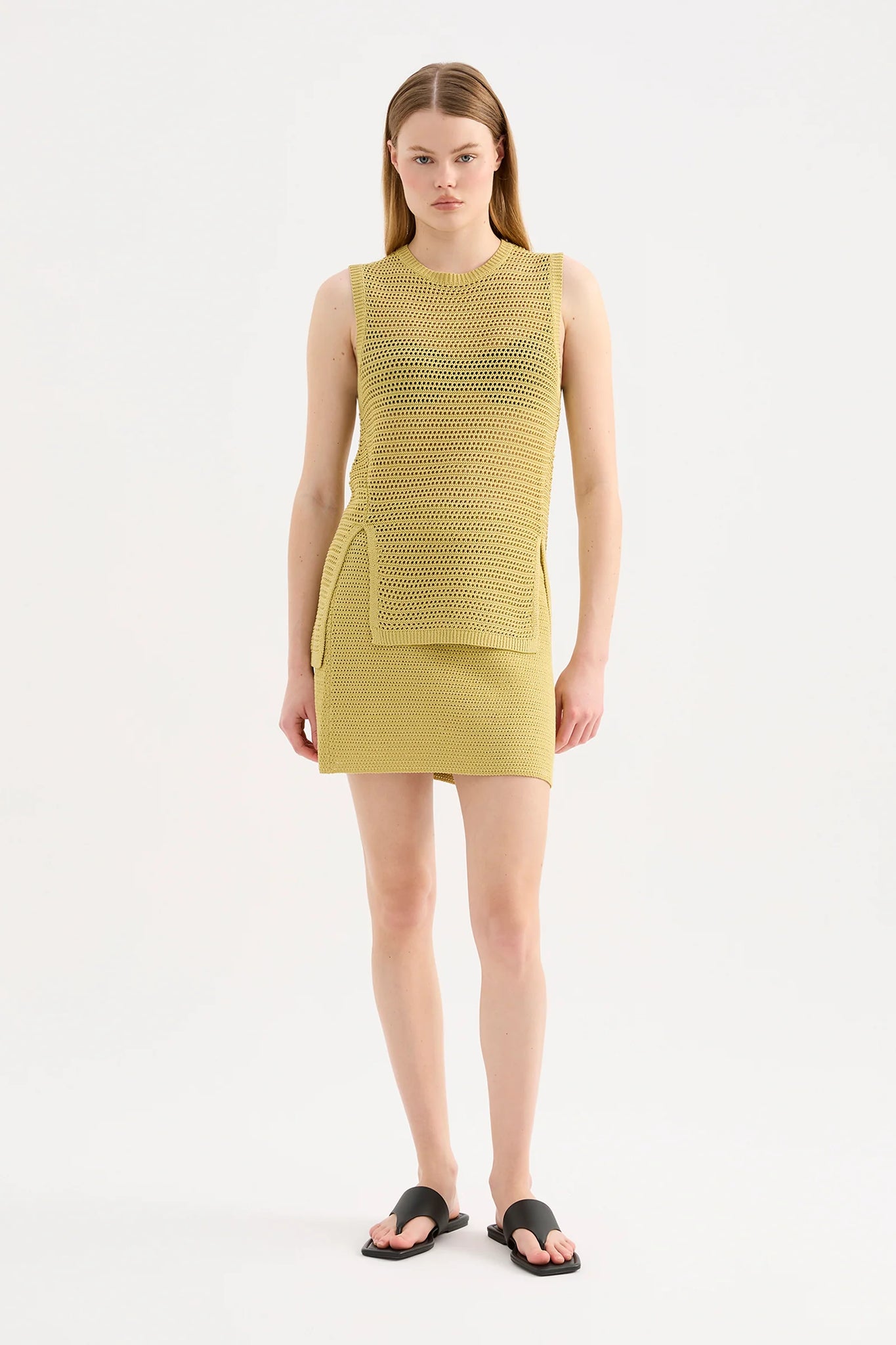 MARLO KNIT SKIRT | KIWI