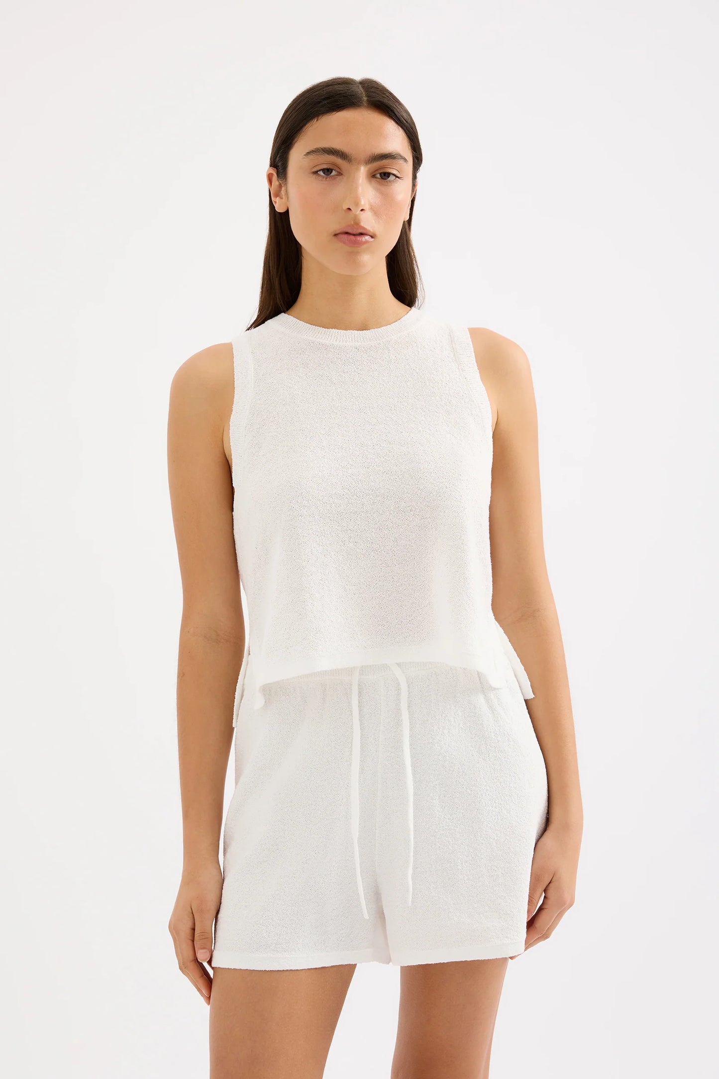 ZOSIA KNIT TANK | WHITE