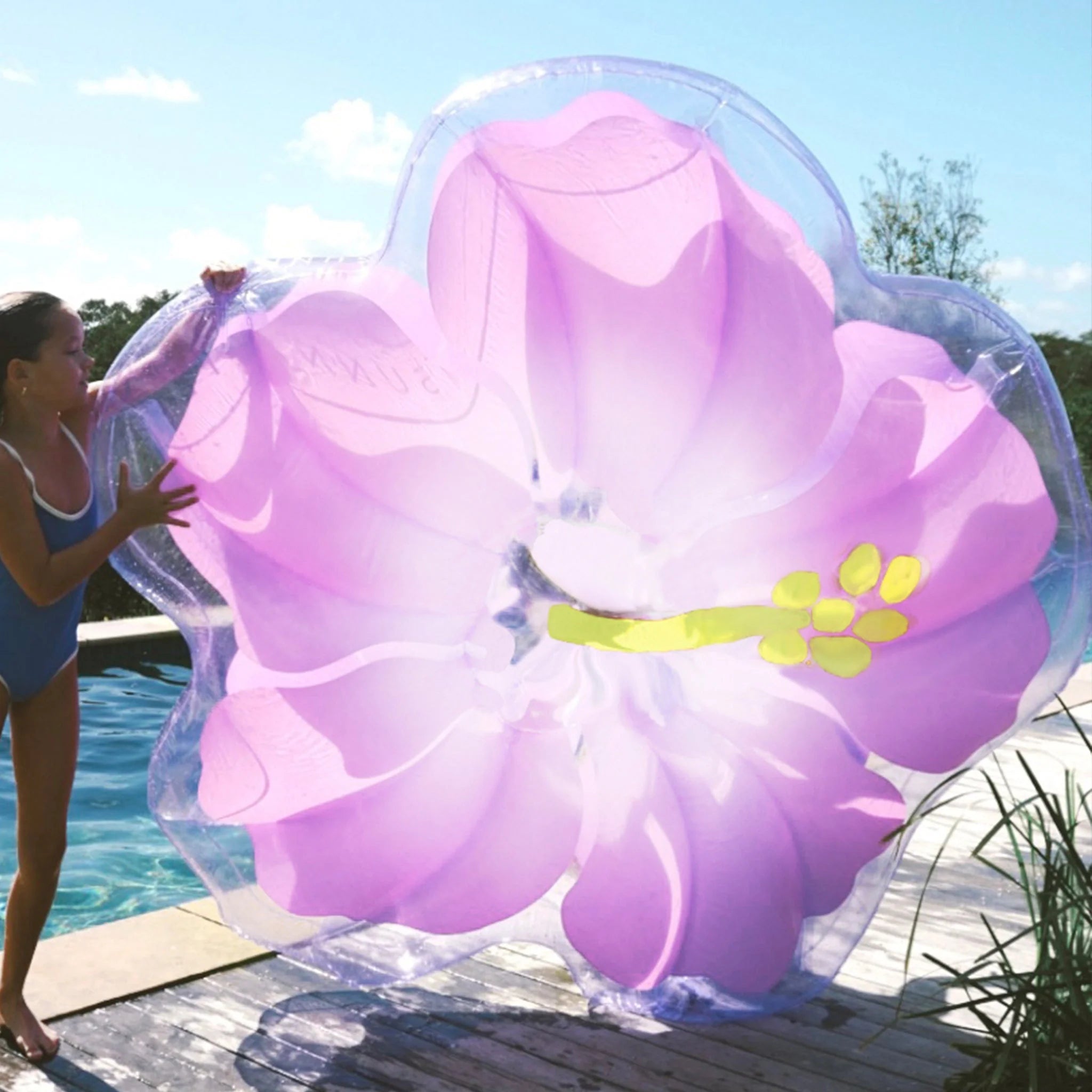 LUXE LIE-ON FLOAT | HIBISCUS PASTEL LILAC
