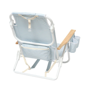 DELUXE BEACH CHAIR | BLUE STRIPE