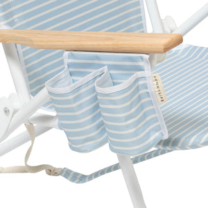 DELUXE BEACH CHAIR | BLUE STRIPE
