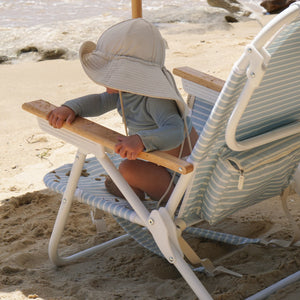 DELUXE BEACH CHAIR | BLUE STRIPE