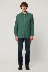 WAFFLE CORD SHIRT | TRADE GREEN