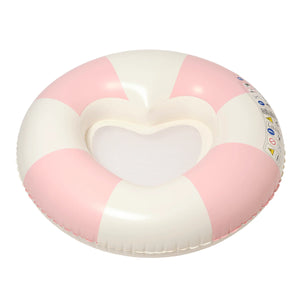 LUXE TUBE POOL RING | STOLE MY HEART PINK STRIPE