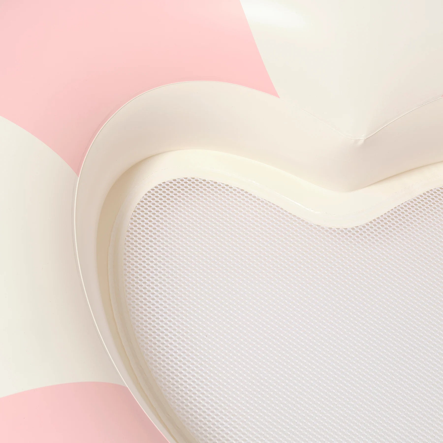 LUXE TUBE POOL RING | STOLE MY HEART PINK STRIPE