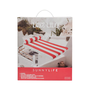 LUXE LILO | TOMATO RED STRIPE