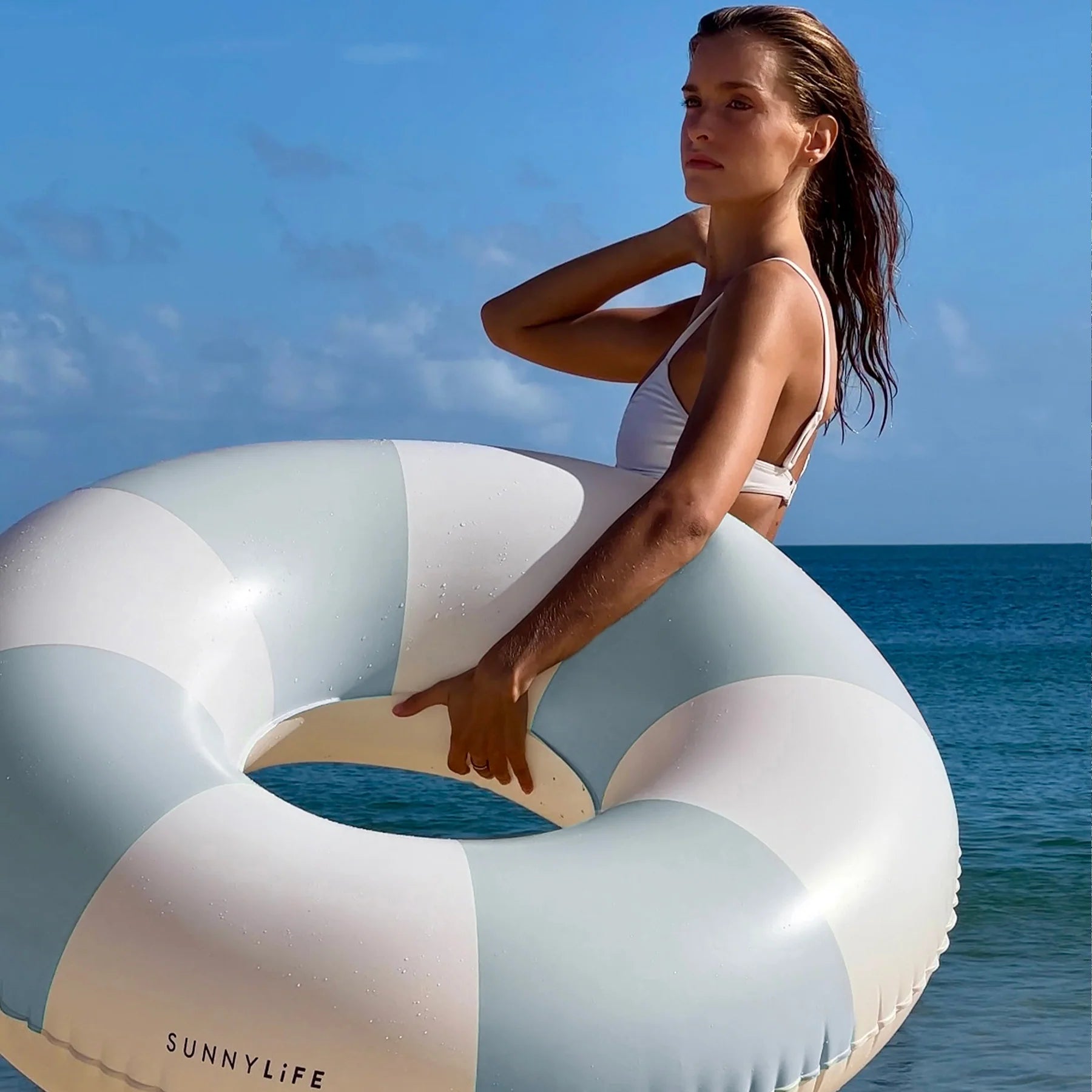 POOL RING | DUCK EGG BLUE