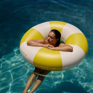 POOL RING | SUNSHINE YELLOW STRIPE