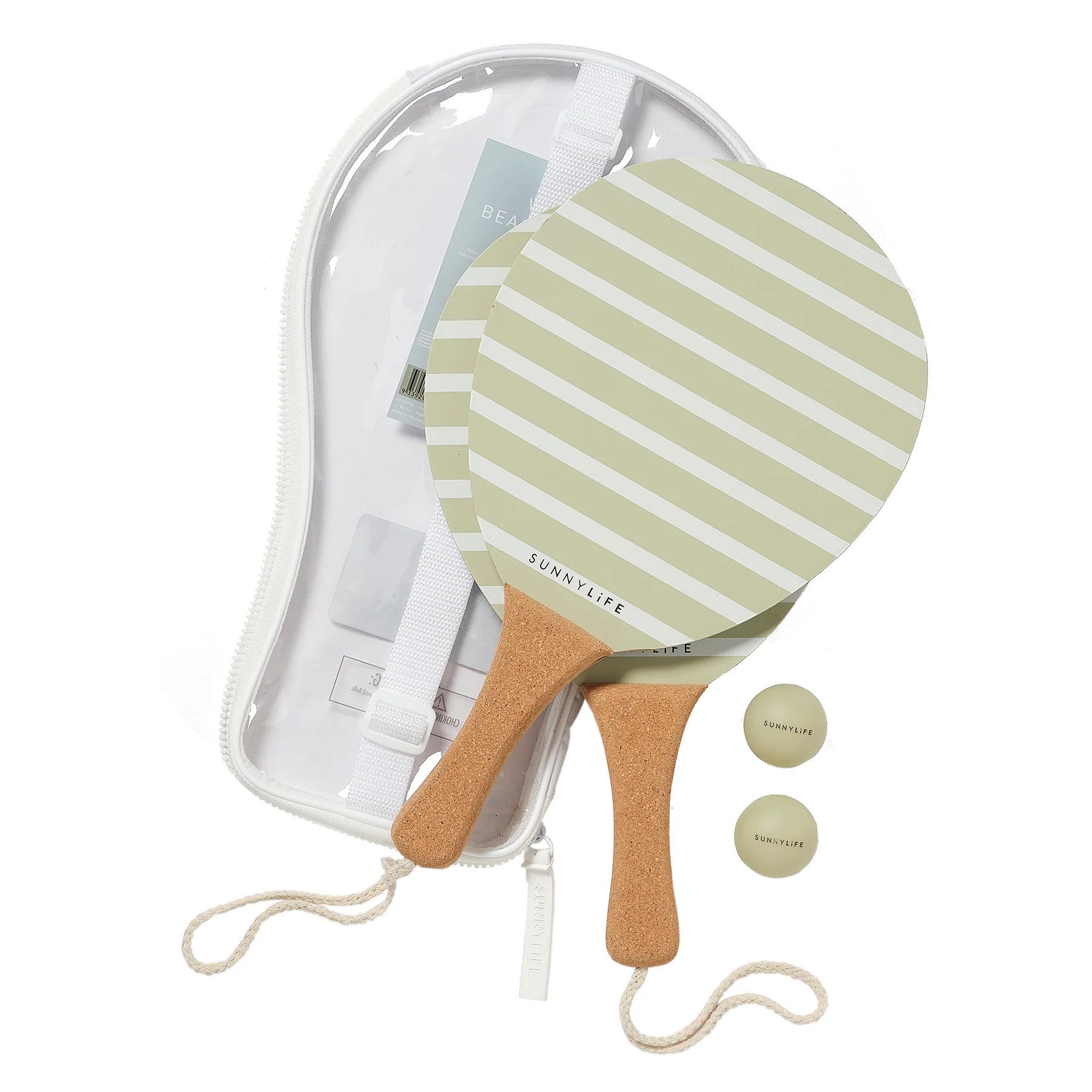 VINTAGE BEACH PADDLES LA PALMA | SAGE STRIPE