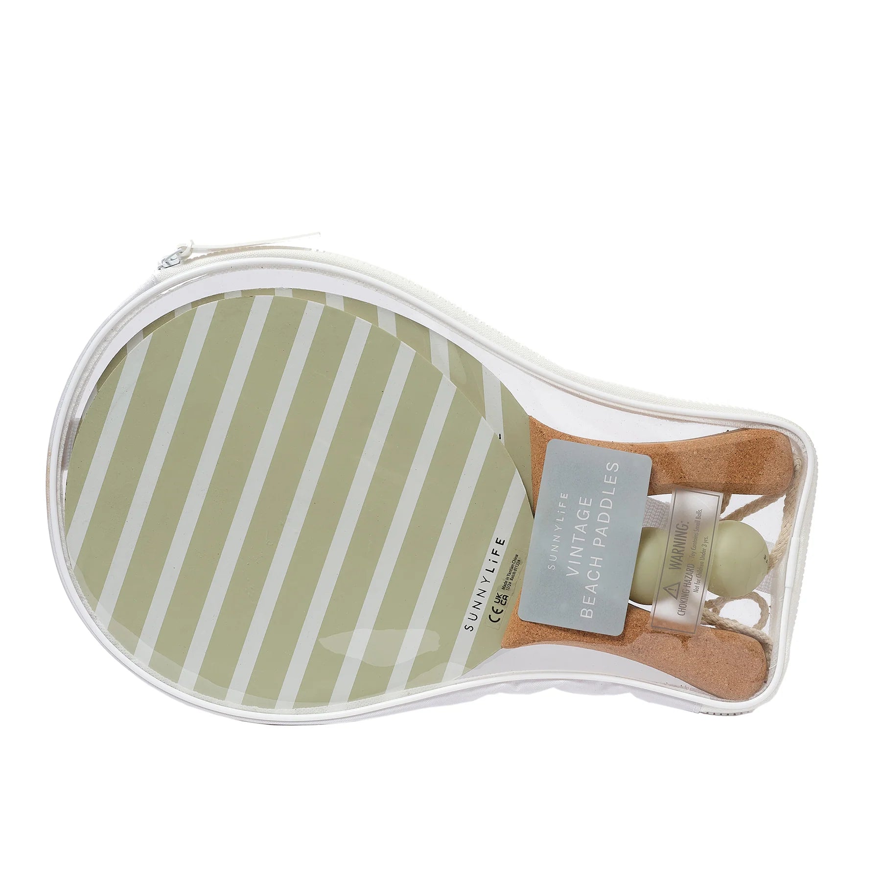 VINTAGE BEACH PADDLES LA PALMA | SAGE STRIPE