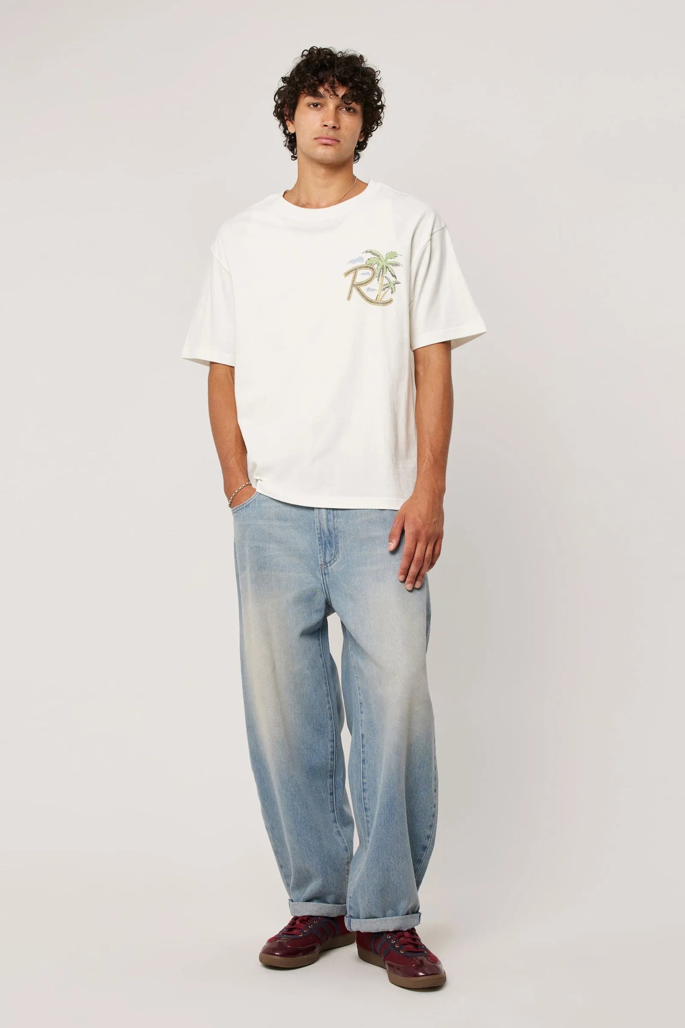 EZY PALMS TEE | VINTAGE WHITE