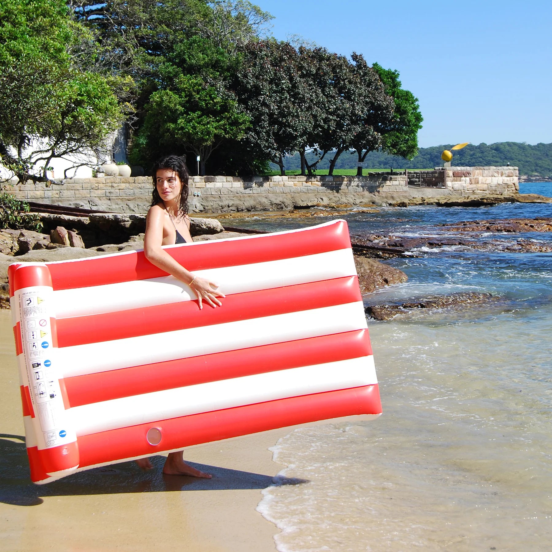 LUXE LILO | TOMATO RED STRIPE