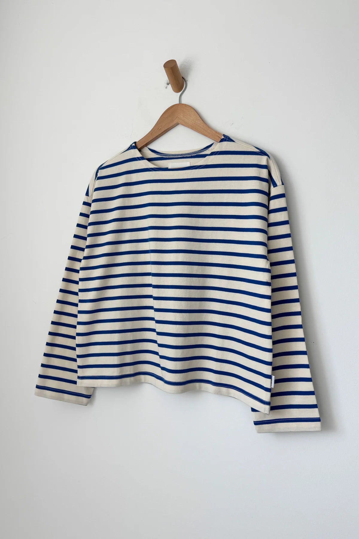 SAILOR TOP | BLUE STRIPE ON CREAM