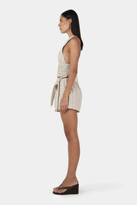 LARSEN SHORTIES | BEIGE TARTAN
