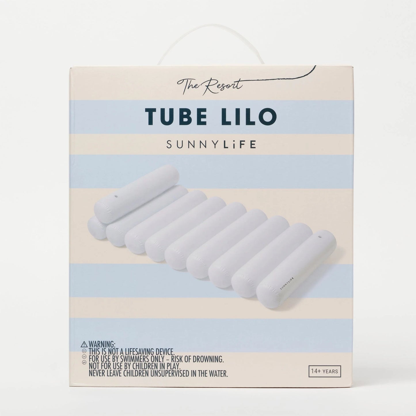 TUBE LILO FLOAT | WHITE ON WHITE