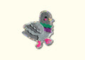 PIGEON GLITTER VINYL STICKER
