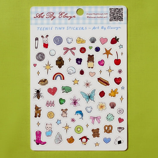 Art By Elowyn Teenie Tiny Stickers Sheet