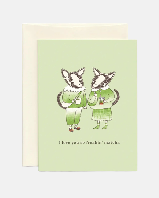 Foonie Love You So Matcha Just Because Card