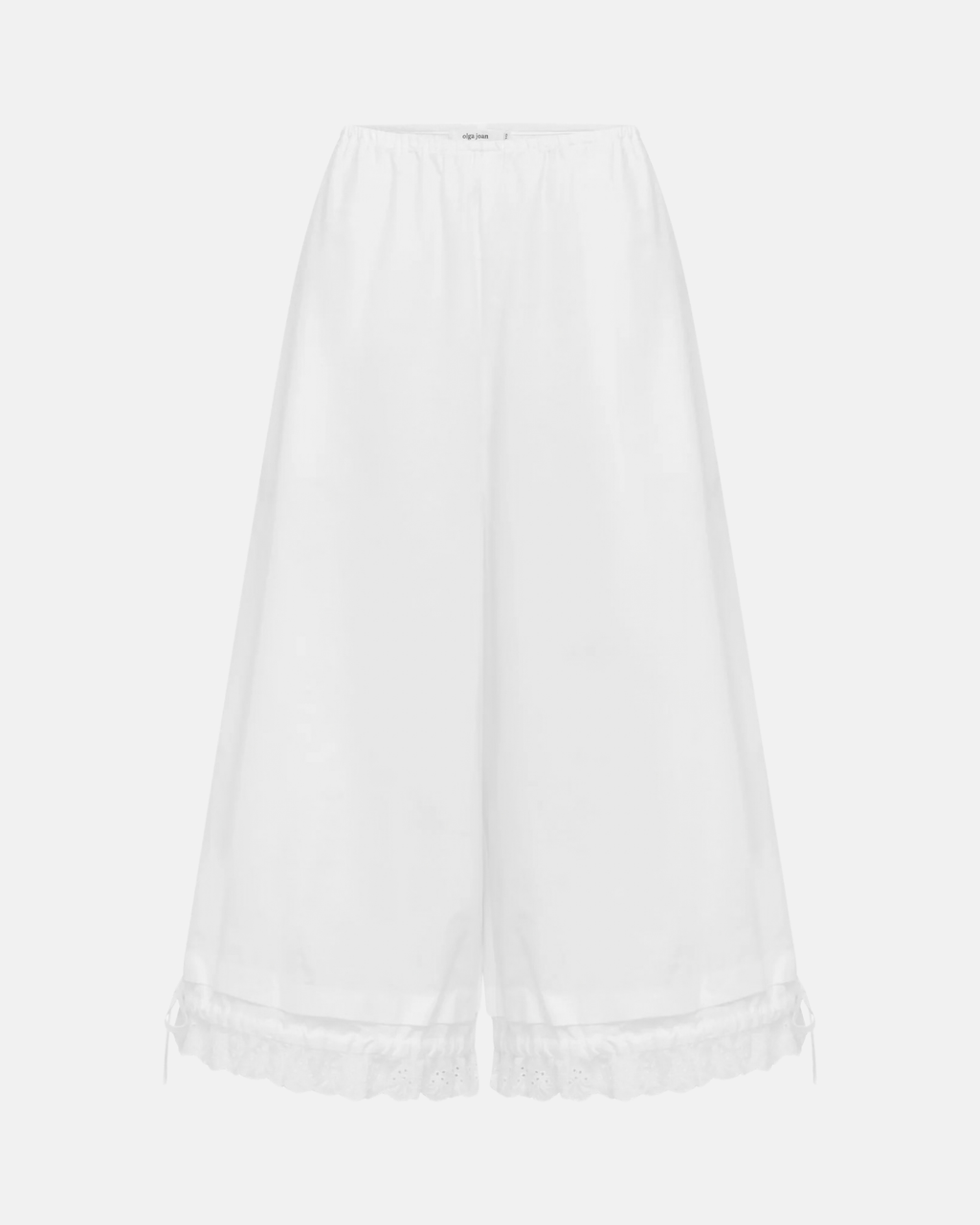 Olga Joan Lace Edge Pantaloons Bianca