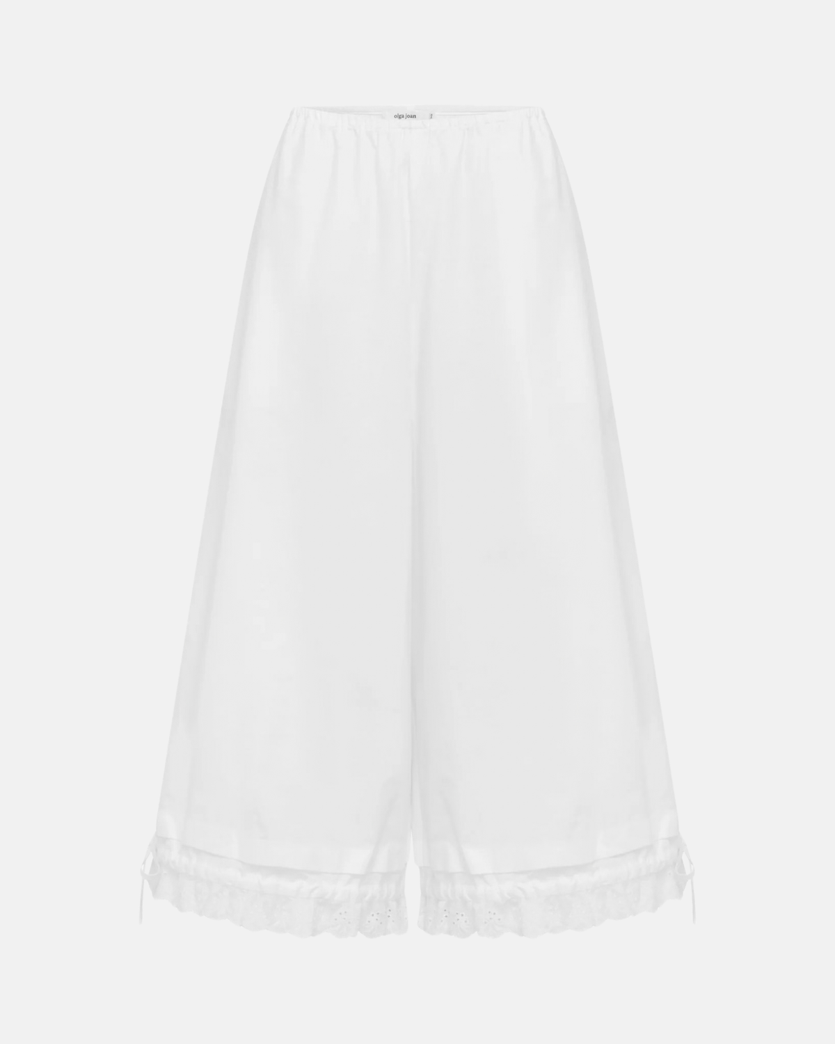 Olga Joan Lace Edge Pantaloons Bianca