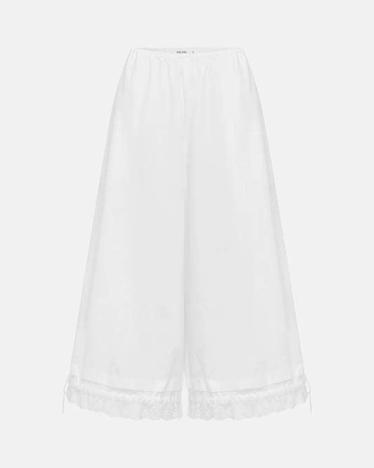 Olga Joan Lace Edge Pantaloons Bianca