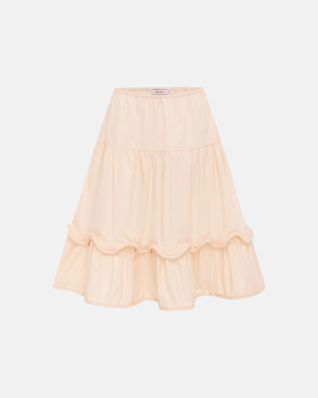 Olga Joan Corded Petticoat Skirt Bianca