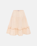 Olga Joan Corded Petticoat Skirt Bianca