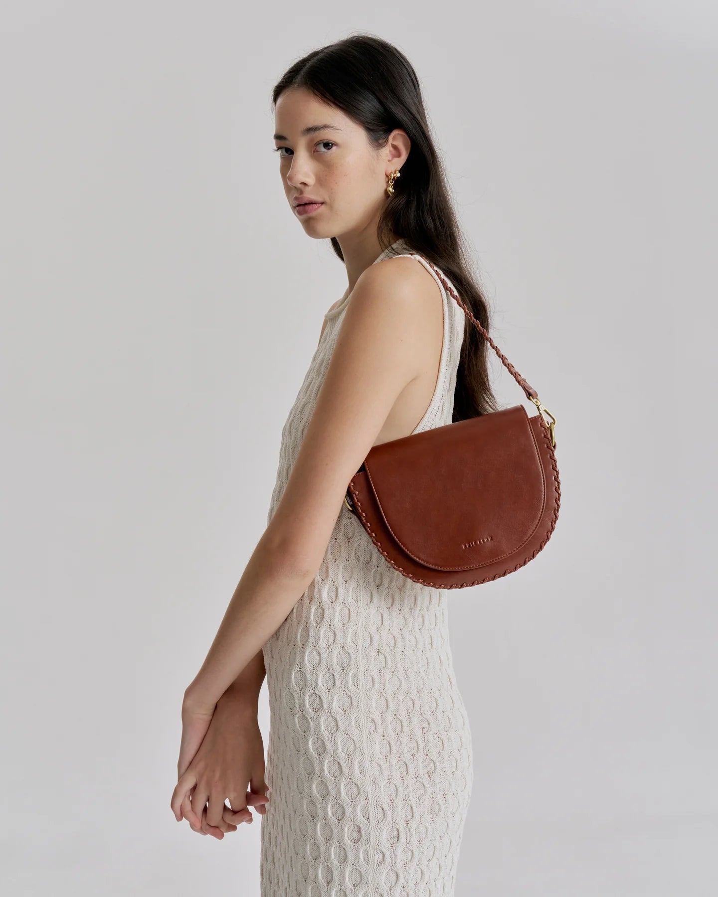 DAPHNE SHOULDER BAG SADDLE