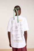 SUNDRIED WASHING LINE BOYFRIEND TEE | WHITE