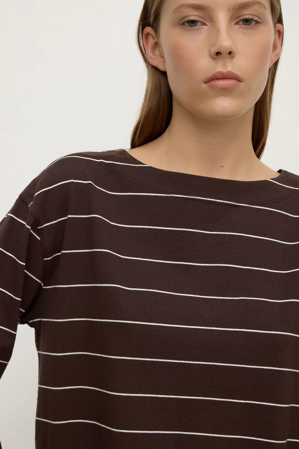 SCOUT LONG SLEEVE TEE | GANACHE CREAM STRIPE