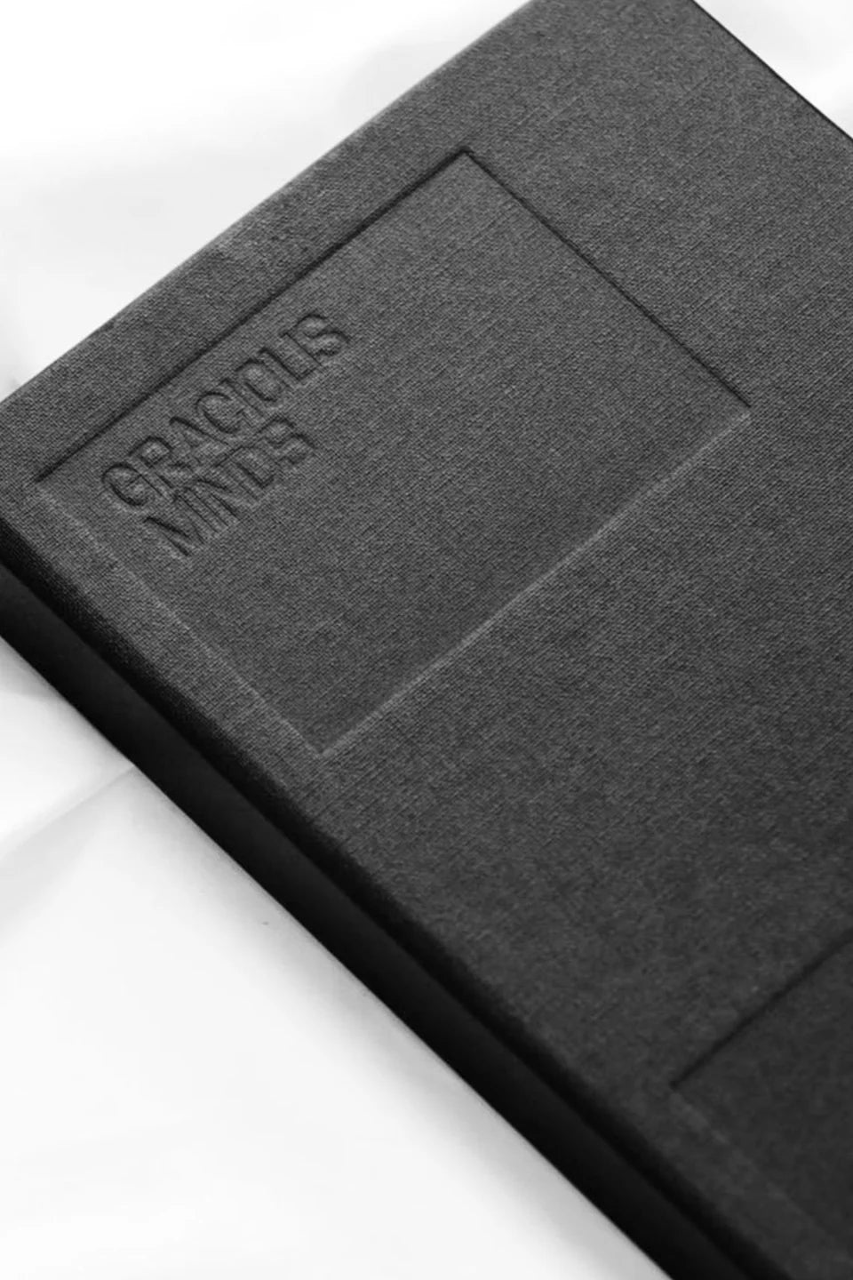 WATERPROOF CANVAS & STONE JOURNAL | BLACK BLANK PAGES