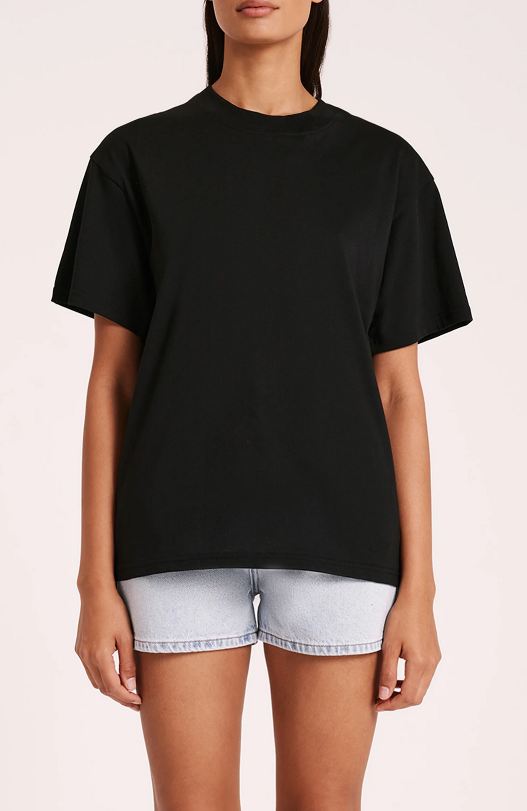 ORGANIC BOYFRIEND TEE | BLACK