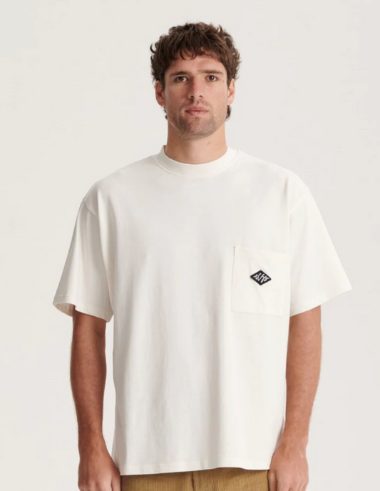 SCRIBBLE POCKET TEE | VINTAGE WHITE